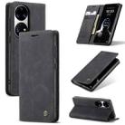 CaseMe 013 Multifunctional Horizontal Flip Leather Case with Holder & Card Slot & Wallet For Huawei P50 Pro(Black) - 1