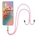 For Motorola Moto G Stylus 2021 Electroplating Pattern IMD TPU Shockproof Case with Neck Lanyard(Dream Chasing Butterfly) - 1