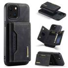 For iPhone 13 mini DG.MING M2 Series 3-Fold Card Bag Shockproof Case with Wallet & Holder Function (Black) - 1