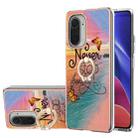 For Xiaomi Mi 11i/Poco F3/Redmi K40/Redmi K40 Pro Electroplating Pattern IMD TPU Shockproof Case with Rhinestone Ring Holder(Dream Chasing Butterfly) - 1