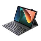 A0N5 Ultra-thin Detachable Lambskin Texture TPU Bluetooth Keyboard Leather Tablet Case with Holder For Xiaomi Pad 5 / 5 Pro(Black) - 1