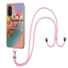 For Xiaomi Mi 11i / Poco F3 Electroplating Pattern IMD TPU Shockproof Case with Neck Lanyard(Dream Chasing Butterfly) - 1