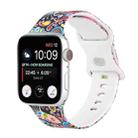 8-buckle Printed Strap Watch Band For Apple Watch Ultra 49mm / Series 8&7 45mm / SE 2&6&SE&5&4 44mm / 3&2&1 42mm(Folk-custom) - 1