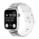 8-buckle Printed Strap Watch Band For Apple Watch Ultra 49mm / Series 8&7 45mm / SE 2&6&SE&5&4 44mm / 3&2&1 42mm(Zebra Pattern) - 1