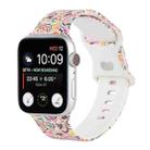 8-buckle Printed Strap Watch Band For Apple Watch Ultra 49mm / Series 8&7 45mm / SE 2&6&SE&5&4 44mm / 3&2&1 42mm(Pink) - 1