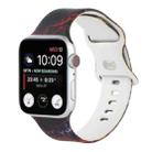 8-buckle Printed Strap Watch Band For Apple Watch Series 8&7 41mm / SE 2&6&SE&5&4 40mm / 3&2&1 38mm(Lightning) - 1