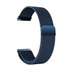 For Samsung Galaxy Watch4 44mm Milanese Watch Band(Blue) - 1