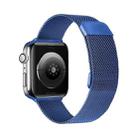 Double Section Milanese Magnetic Elasticity Strap Watch Band For Apple Watch Ultra 49mm / Series 8&7 45mm / SE 2&6&SE&5&4 44mm / 3&2&1 42mm(Blue) - 1