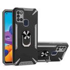 For Samsung Galaxy A21s PC + TPU Protective Case with 360 Degrees Rotatable Ring Holder(Gray) - 1