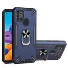 For Samsung Galaxy A21s PC + TPU Protective Case with 360 Degrees Rotatable Ring Holder(Royal Blue) - 1