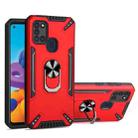 For Samsung Galaxy A21s PC + TPU Protective Case with 360 Degrees Rotatable Ring Holder(Red) - 1