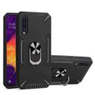 For Samsung Galaxy A50 PC + TPU Protective Case with 360 Degrees Rotatable Ring Holder(Black) - 1
