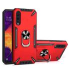 For Samsung Galaxy A50 PC + TPU Protective Case with 360 Degrees Rotatable Ring Holder(Red) - 1