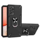 For Samsung Galaxy A72 5G / 4G PC + TPU Protective Case with 360 Degrees Rotatable Ring Holder(Black) - 1