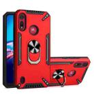 For Motorola Moto E6s 2020 PC + TPU Protective Case with 360 Degrees Rotatable Ring Holder(Red) - 1