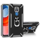 For Motorola Moto G Play 2021 PC + TPU Protective Case with 360 Degrees Rotatable Ring Holder(Gray) - 1