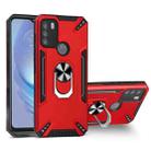 For Motorola Moto G50 PC + TPU Protective Case with 360 Degrees Rotatable Ring Holder(Red) - 1