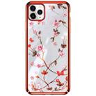 For iPhone 11 Pro SULADA Flower Pattern Plating Diamond PC Protective Case(Red) - 1