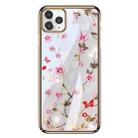 For iPhone 11 Pro SULADA Flower Pattern Plating Diamond PC Protective Case(Gold) - 1