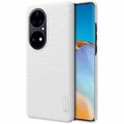 For Huawei P50 Pro NILLKIN Frosted Concave-convex Texture PC Protective Case(White) - 1