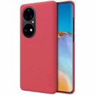 For Huawei P50 Pro NILLKIN Frosted Concave-convex Texture PC Protective Case(Red) - 1