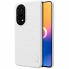 For Huawei P50 NILLKIN Frosted Concave-convex Texture PC Protective Case(White) - 1