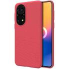 For Huawei P50 NILLKIN Frosted Concave-convex Texture PC Protective Case(Red) - 1