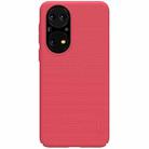 For Huawei P50 NILLKIN Frosted Concave-convex Texture PC Protective Case(Red) - 2