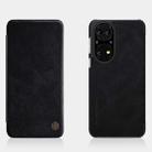 For Huawei P50 NILLKIN QIN Series Crazy Horse Texture Horizontal Flip Leather Case with Card Slot(Black) - 1