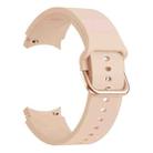 For Samsung Galaxy Watch4 40mm Universal Silicone Colorful Buckle Watch Band(Pink) - 1