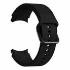 For Samsung Galaxy Watch4 40mm Universal Silicone Colorful Buckle Watch Band(Black) - 1