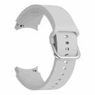 For Samsung Galaxy Watch4 40mm Universal Silicone Colorful Buckle Watch Band(Grey) - 1