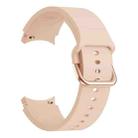 For Samsung Galaxy Watch4 44mm Universal Silicone Colorful Buckle Watch Band(Pink) - 1