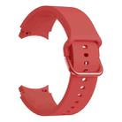 For Samsung Galaxy Watch4 44mm Universal Silicone Colorful Buckle Watch Band(Red) - 1