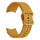 For Samsung Galaxy Watch4 44mm Universal Silicone Colorful Buckle Watch Band(Yellow) - 1