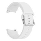 For Samsung Galaxy Watch4 Classic 42mm Universal Silicone Colorful Buckle Watch Band(White) - 1