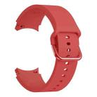 For Samsung Galaxy Watch4 Classic 42mm Universal Silicone Colorful Buckle Watch Band(Red) - 1