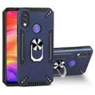 For Xiaomi Redmi Note 7 PC + TPU Protective Case with 360 Degrees Rotatable Ring Holder(Royal Blue) - 1