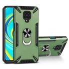 For Xiaomi Redmi Note 9S PC + TPU Protective Case with 360 Degrees Rotatable Ring Holder(Dark Green) - 1