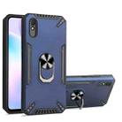 For Xiaomi Redmi 9A PC + TPU Protective Case with 360 Degrees Rotatable Ring Holder(Royal Blue) - 1