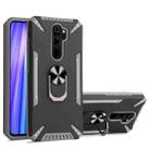 For Xiaomi Redmi Note 8 Pro PC + TPU Protective Case with 360 Degrees Rotatable Ring Holder(Gray) - 1