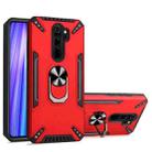 For Xiaomi Redmi Note 8 Pro PC + TPU Protective Case with 360 Degrees Rotatable Ring Holder(Red) - 1