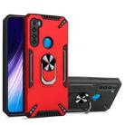 For Xiaomi Redmi Note 8 PC + TPU Protective Case with 360 Degrees Rotatable Ring Holder(Red) - 1