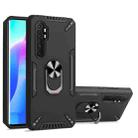 For Xiaomi Mi Note 10 Lite PC + TPU Protective Case with 360 Degrees Rotatable Ring Holder(Black) - 1