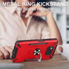 For Xiaomi Poco X3 PC + TPU Protective Case with 360 Degrees Rotatable Ring Holder(Red) - 5