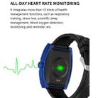 N72 1.57 inch TFT Square Screen Bluetooth 5.2 IP67 Waterproof Smart Watch, Support Sleep Monitor / Voice Call / Heart Rate Monitor / Blood Pressure Monitoring, Style: Leather Strap(Black Red) - 4
