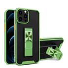 Dual-color Skin Feel TPU + PC Magnetic Shockproof Case with Invisible Holder For iPhone 13 Pro Max(Green) - 1