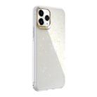 For iPhone 11 Pro SULADA Gold Foil TPU Plating Protective Case(White) - 1