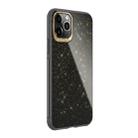 For iPhone 11 Pro Max SULADA Gold Foil TPU Plating Protective Case(Black) - 1