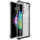 For Motorola Edge 20 IMAK All-inclusive Shockproof Airbag TPU Case with Screen Protector(Transparent Black) - 1